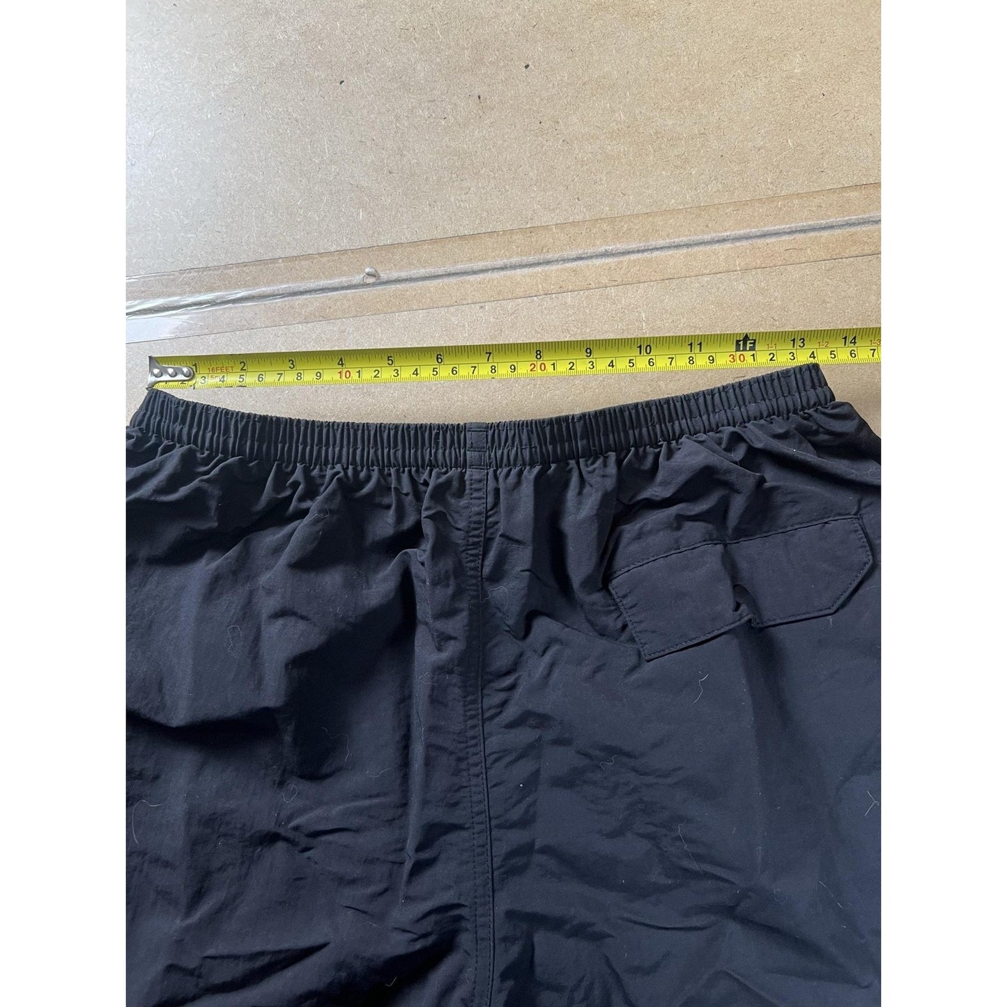 Patagonia Shorts Mens 36 Black Bermuda Nylon Quick Dry Elastic Waist Pockets