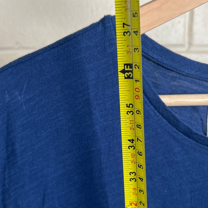 Velvet Anthropologie Women Blue Dress Small Graham & Spencer Gussie Side Tie