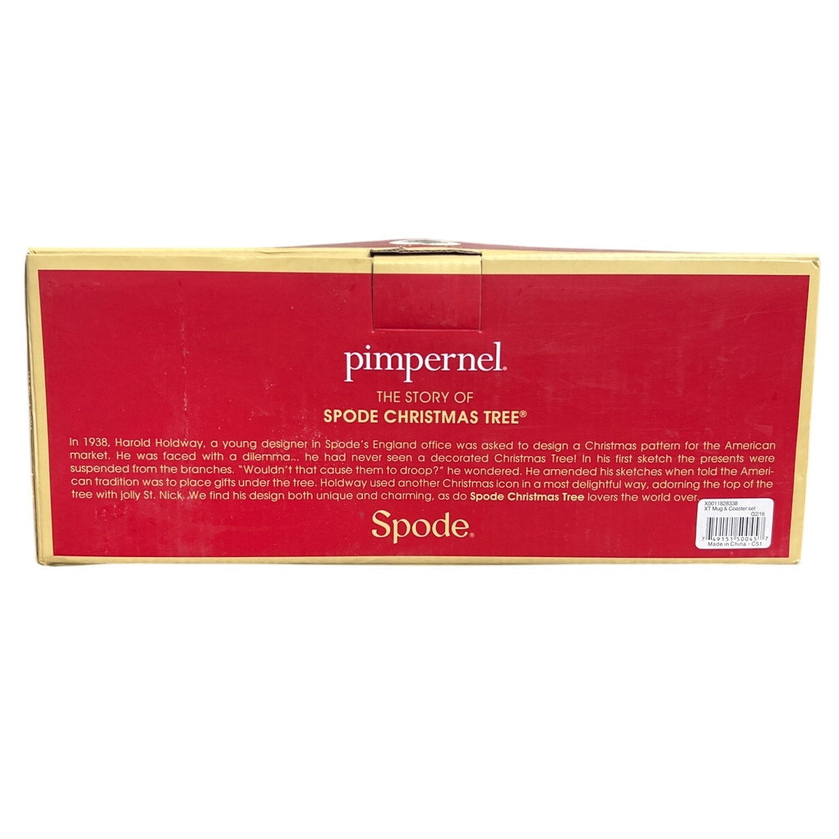 Spode Pimpernel A Christmas Tree Mug & Coaster Set NEW