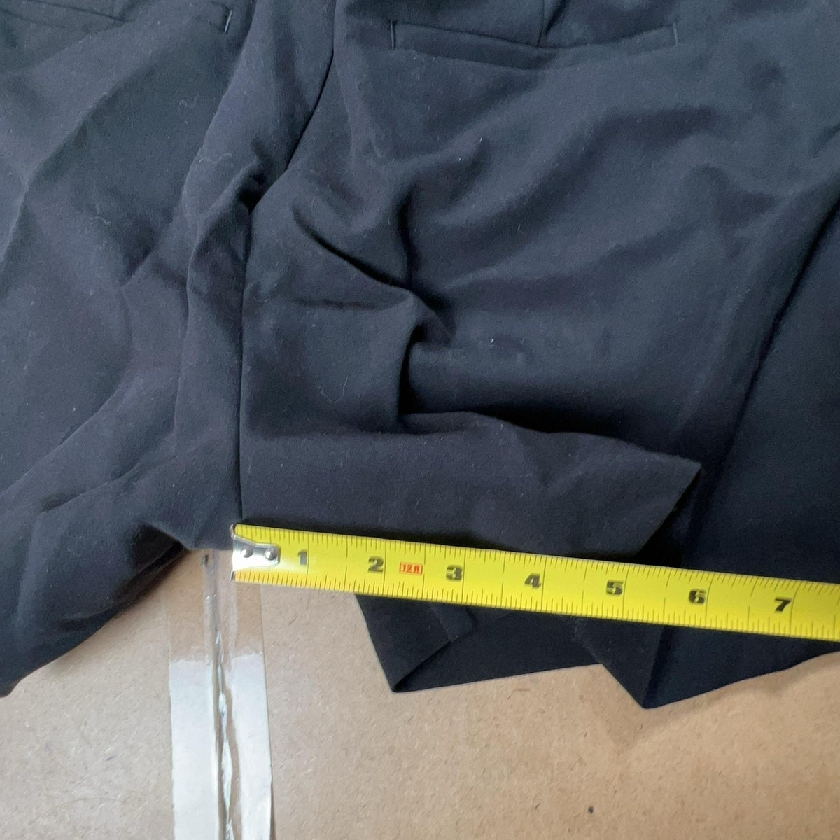 Banana Republic Chino Shorts Womens 12 Black Twill Polyester Blend Pockets