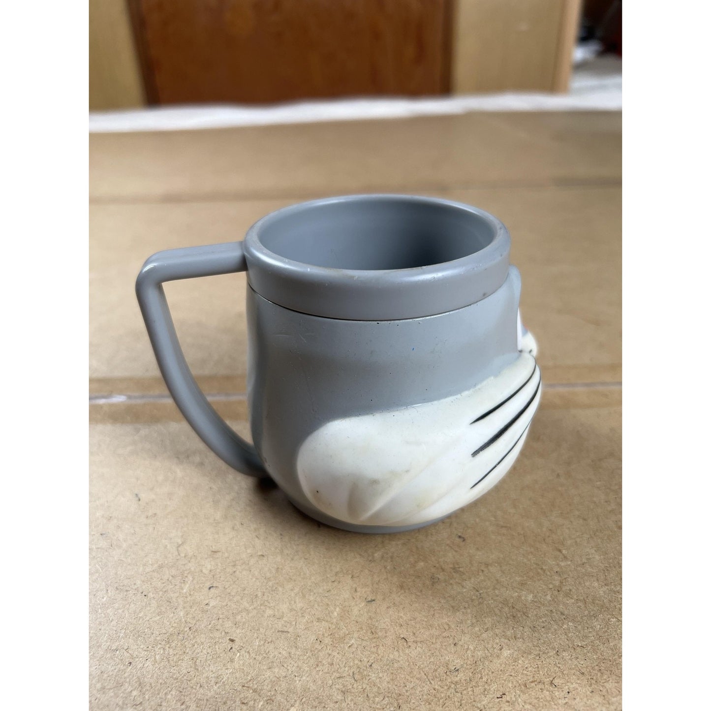 McDonald's Bugs Bunny Character Mug Gray 1992 Promotional Partners Made In China