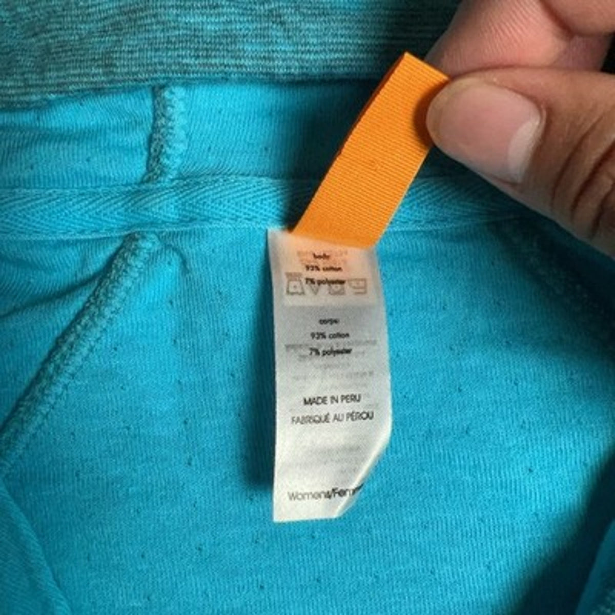 Lucy Sweater Womens XL Blue Hooded Full Zip Striped Lightweight Pockets