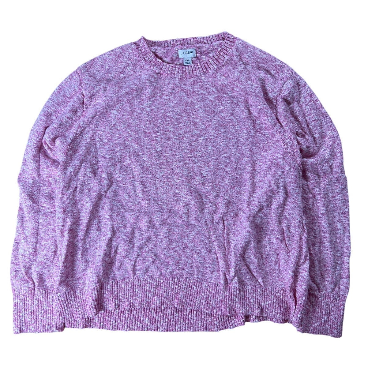 J. Crew Sweater Women's 2XL Salmon Pink Cotton Crewneck Pullover