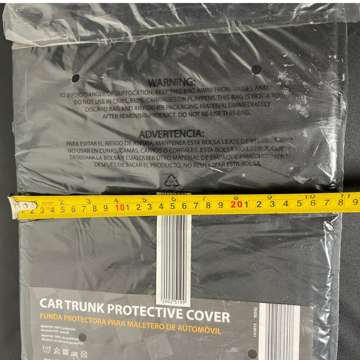 Auto XS Car Trunk Protective Cover Accessory NIB