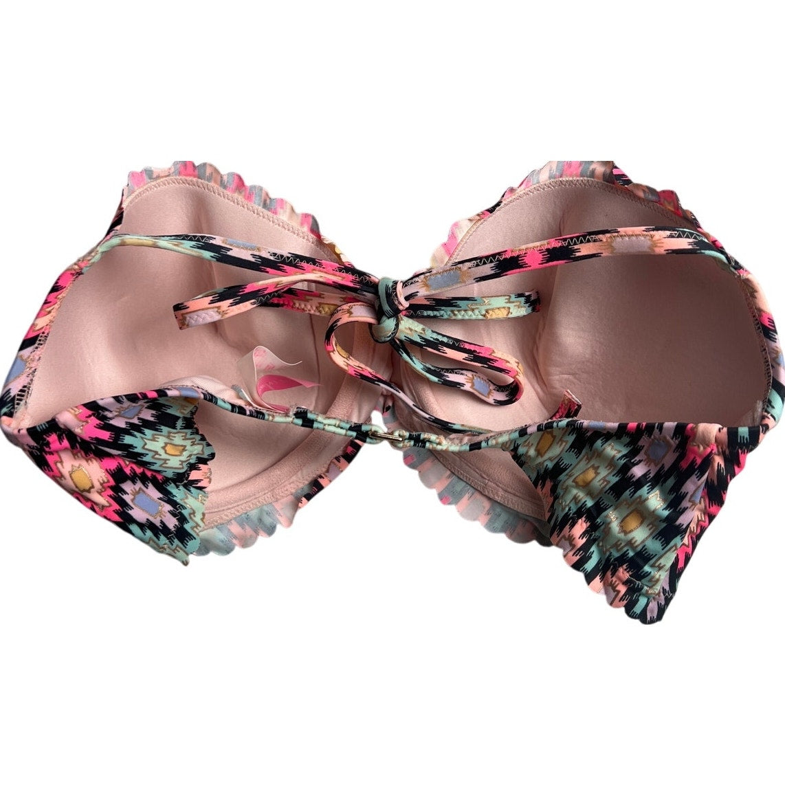 Victoria's Secret 32DDD Multicolor The Getaway Halter Lightly Lined Bikini Top