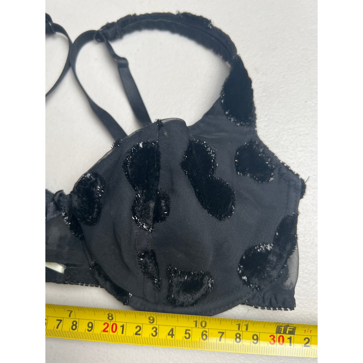 Biatta Black 34C Push Up Bra Adjustable Straps