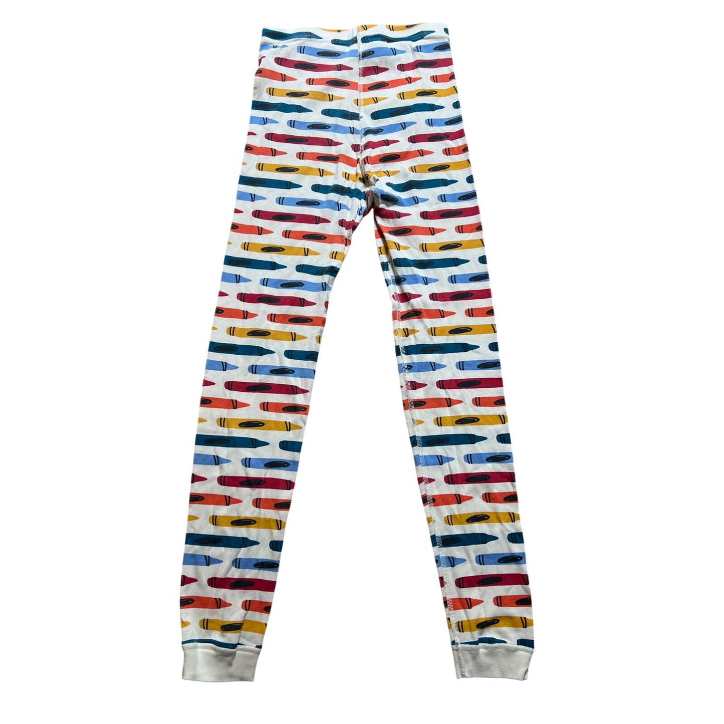Hanna Andersson Organic Cotton Long John Crayon Pajama Set Size 14