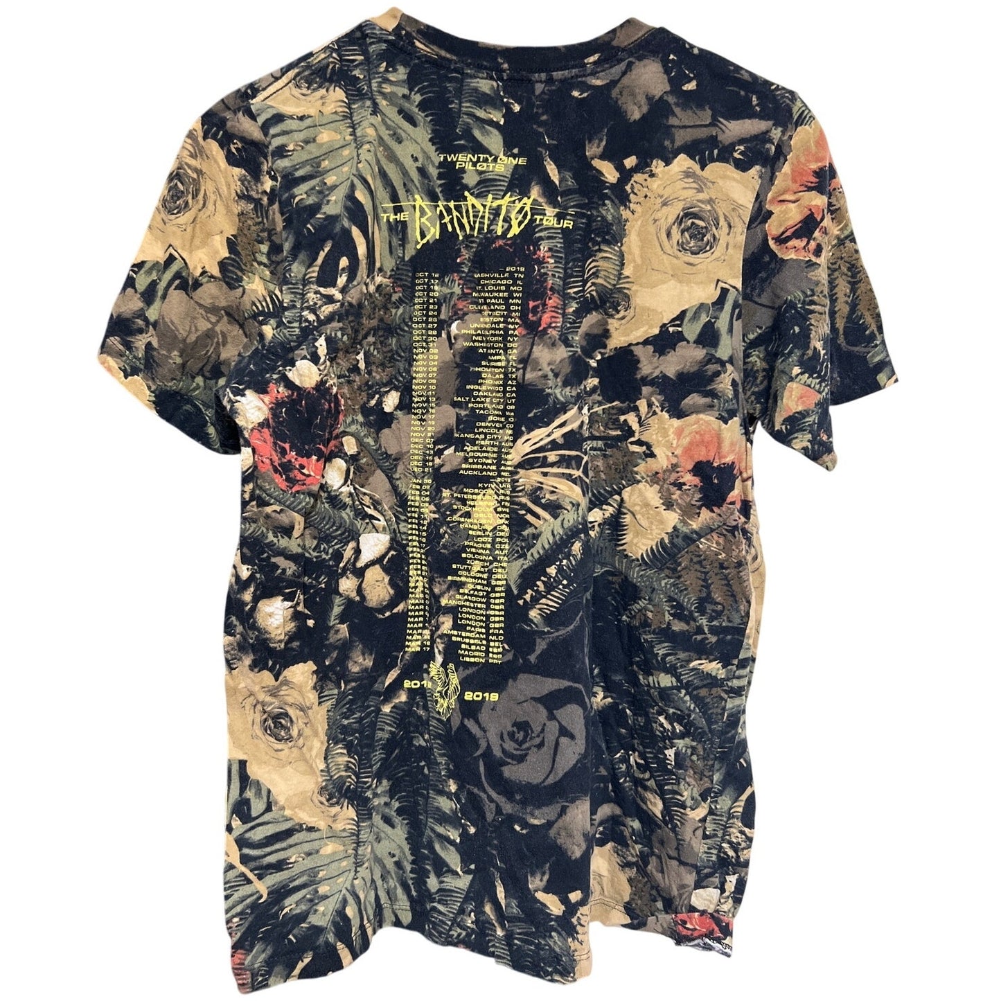 Twenty One Pilot Medium Bandito Tour T-shirt Floral
