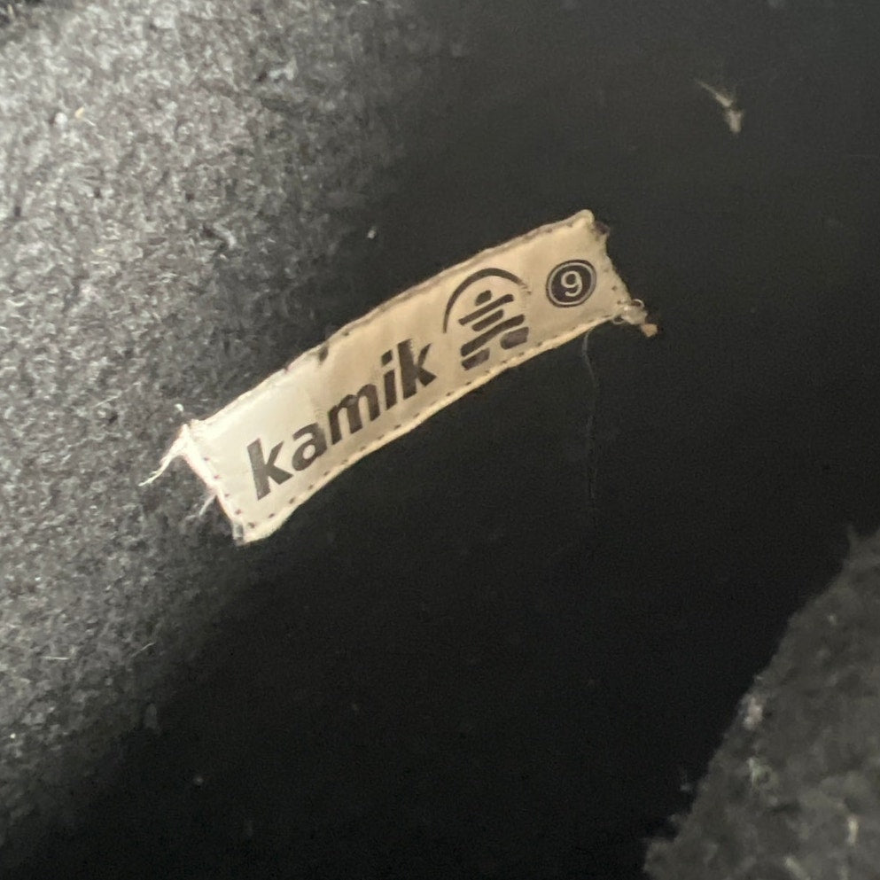 Kamik Greenwood Winter Snow Boots Men's Size 9 lack Water Resistant Felt Lined