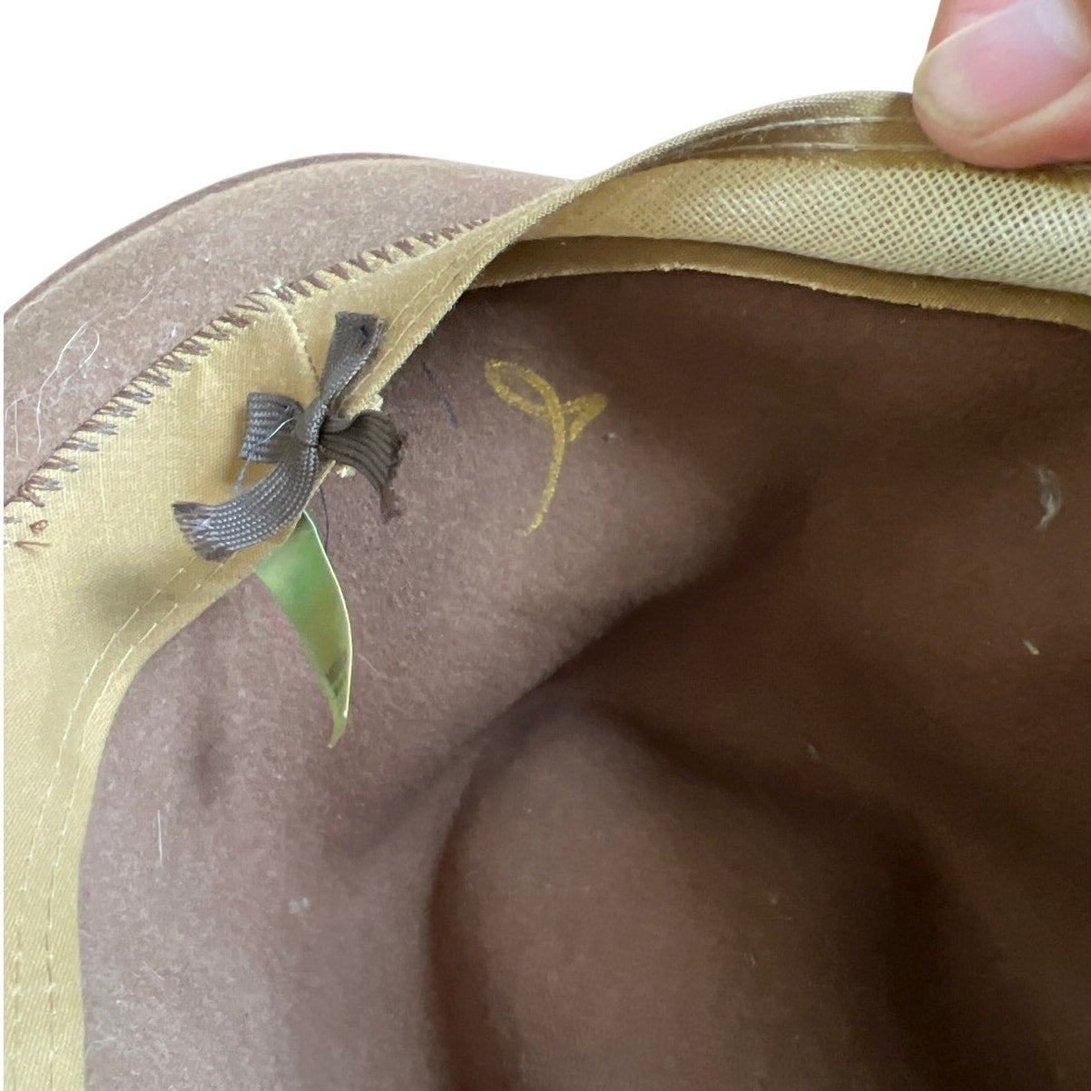 Mens Pure Wool Outback Crushable cowboy hat Olive/Green Medium