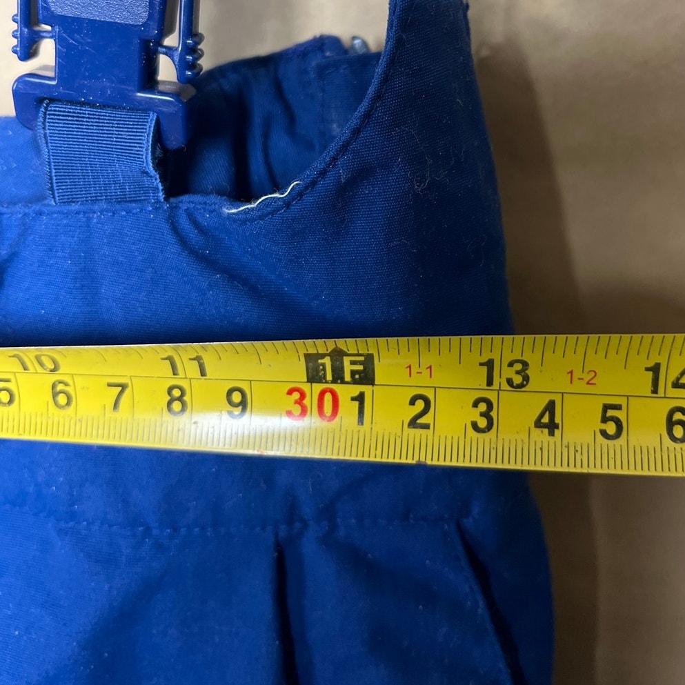 Patagonia Size 10 Blue Overalls Ski Pants Kids Adjustable