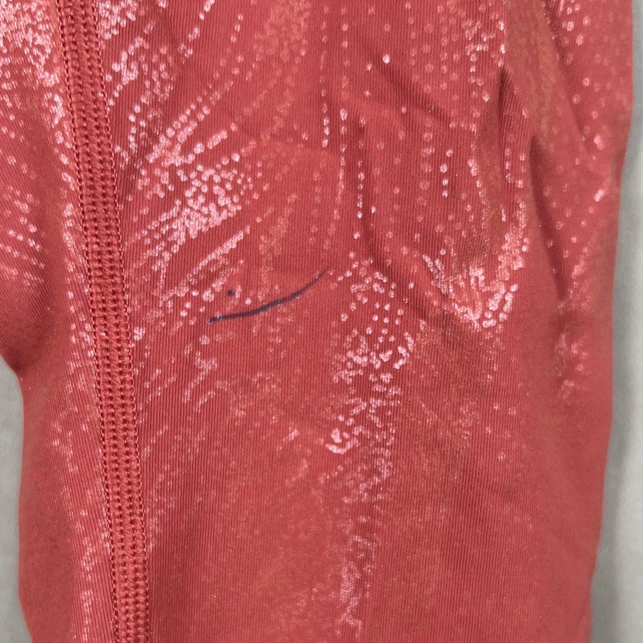 Lululemon Wunder Under Shine Pink Print Size 2