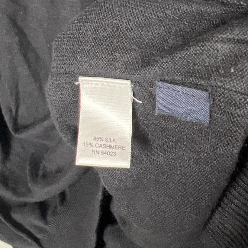Banana Republic Silk Cashmere Size XL Pullover 1/4 Quarter Zip