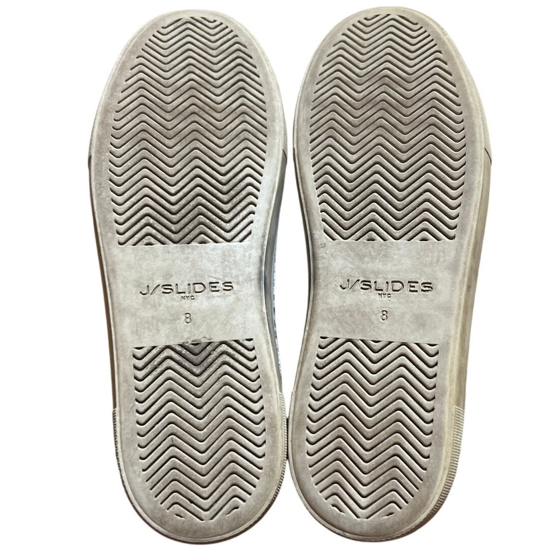 J/Slides NYC Size 8 Ariana Metallic Camo Print Slip On Sneakers Women's