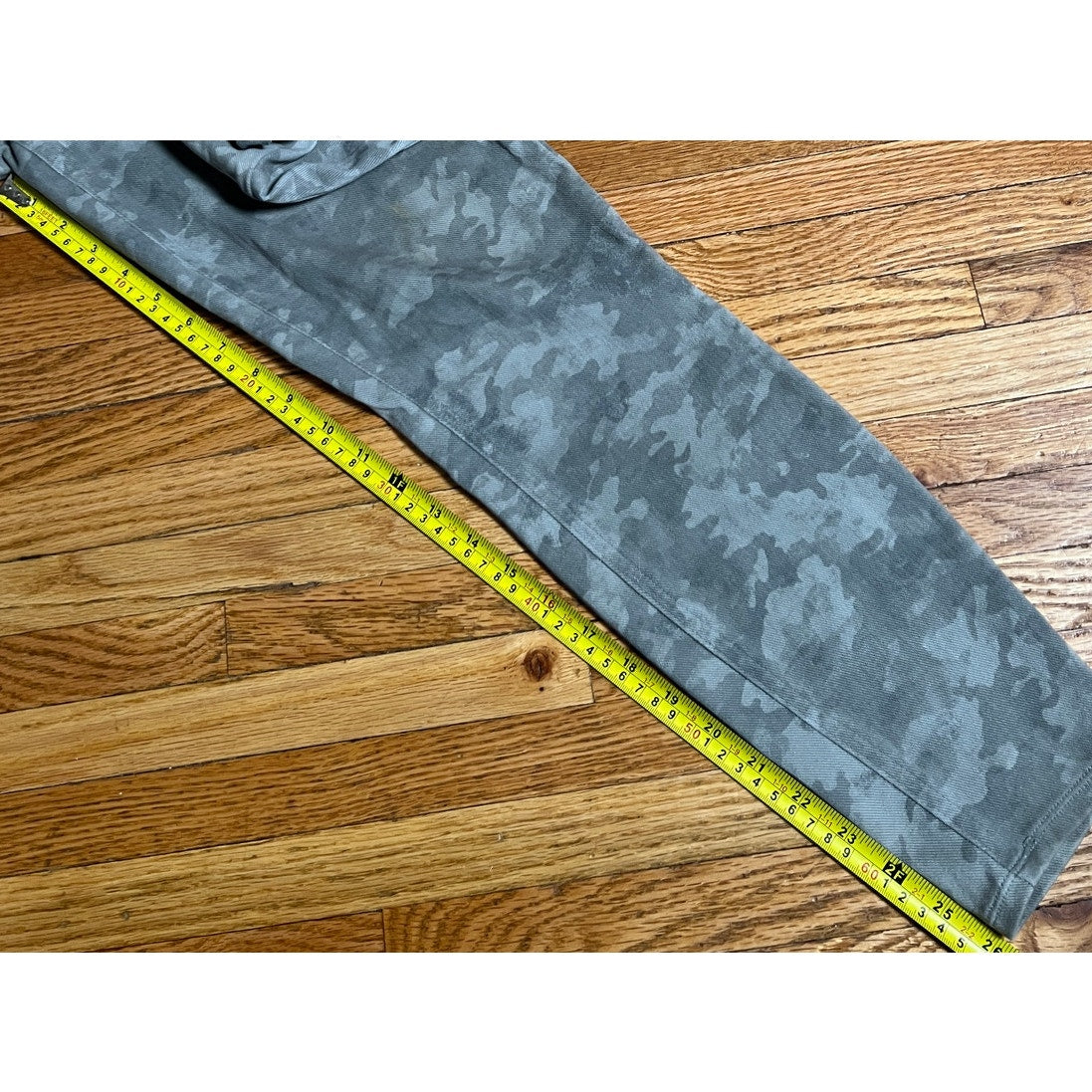 SPANX Jean-ish Ankle Leggings Green Camo Size XL