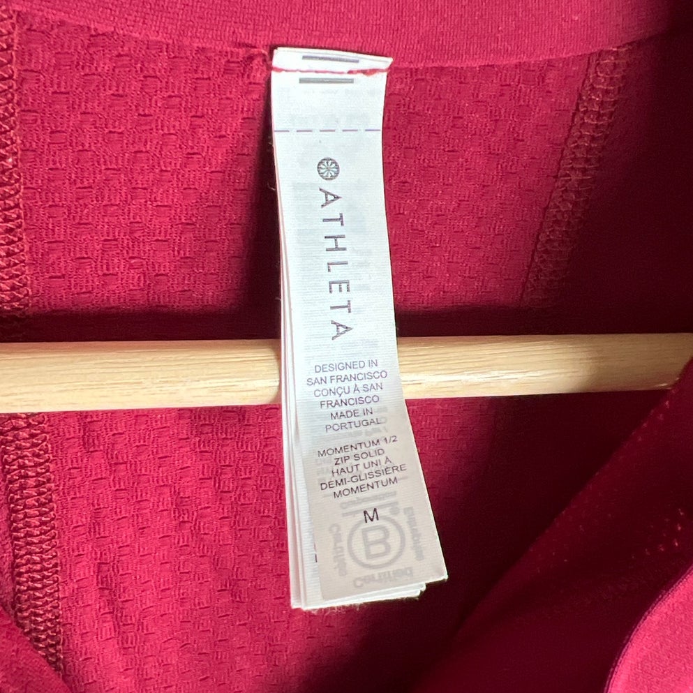 Athleta Fastest Track Half Zip Women Sweater Size Medium