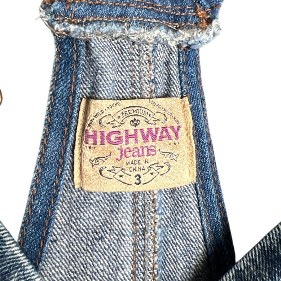 Highway Jeans Size 3 Womens Distressed Overalls