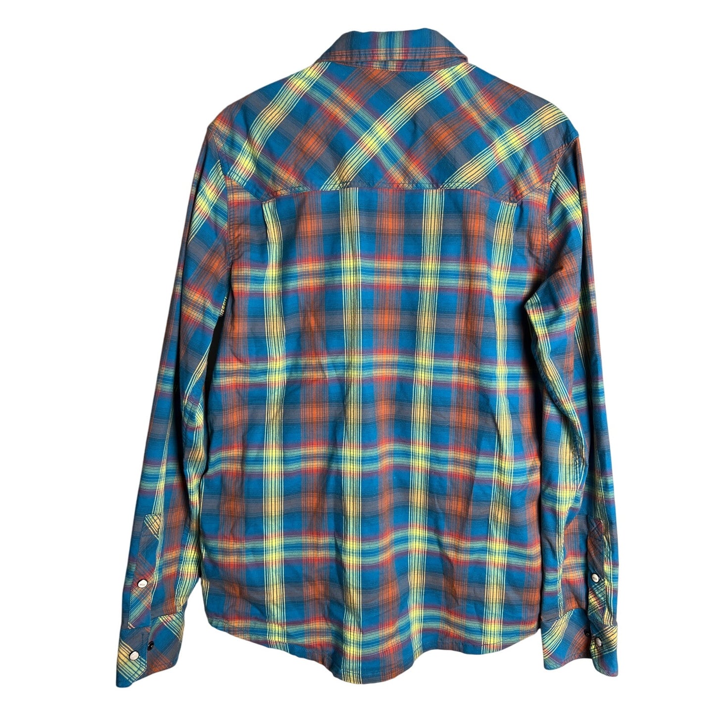 Stio Medium Junction Flannel Plaid Cotton Men's Button Down