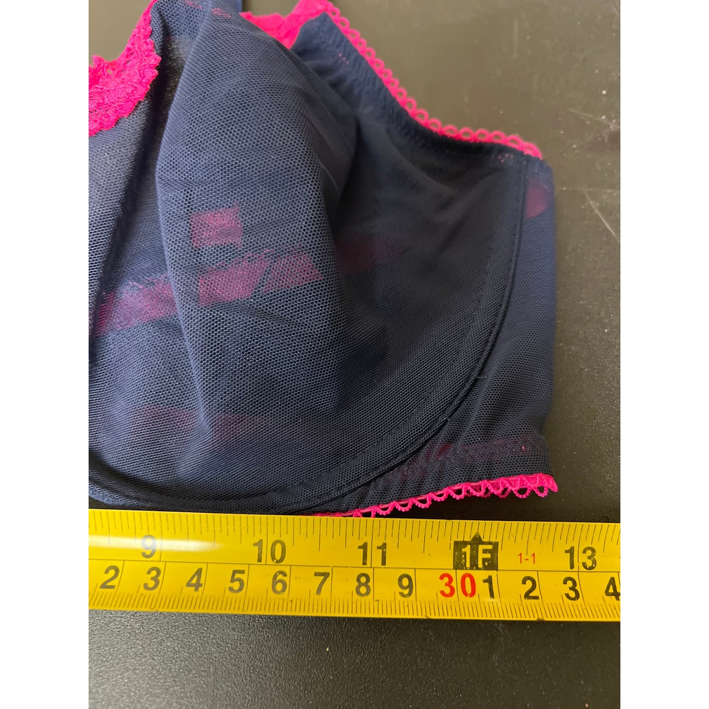 Victoria Secret Tease 36DD Pink & Blue Lace Bra Underwire