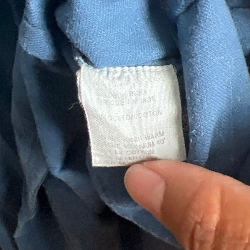 Anokki 100% Cotton Size 12 Blue Bath Robe