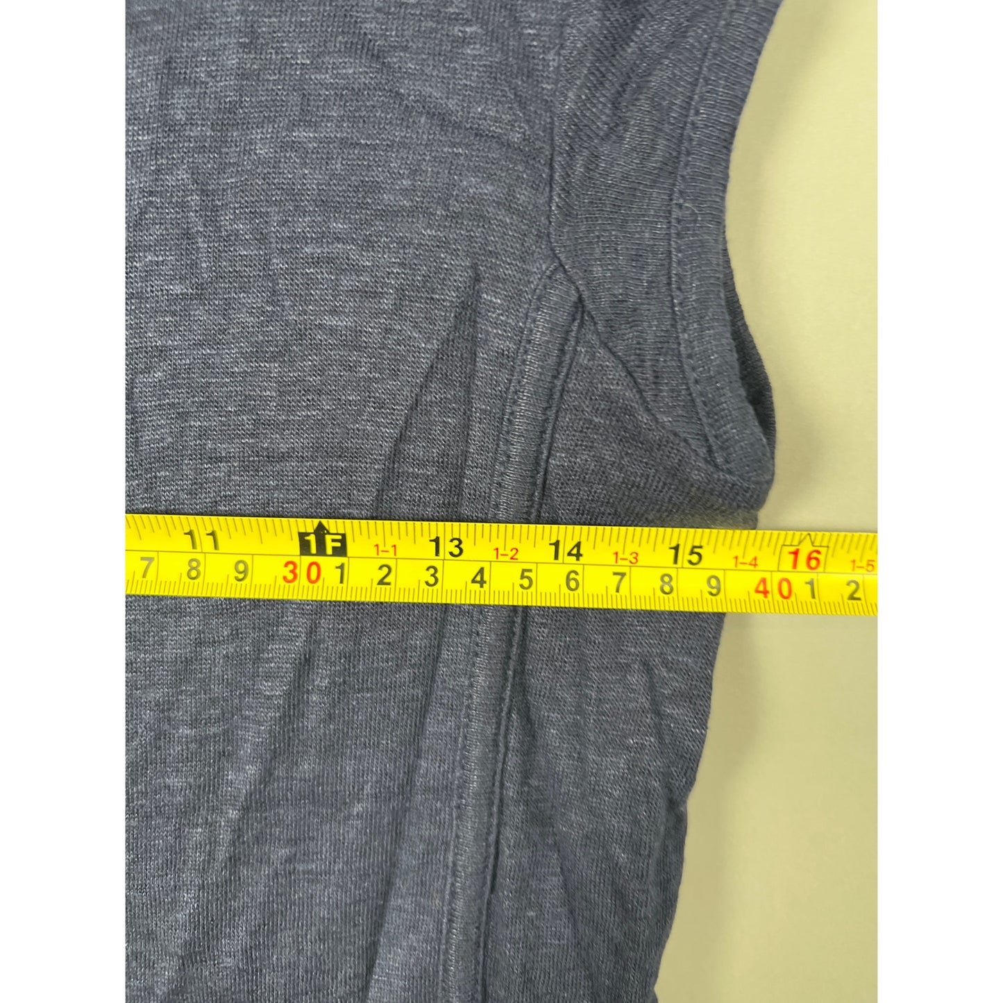 Athleta Size Small 100% Linen New Port Tee Top Navy Blue Women's