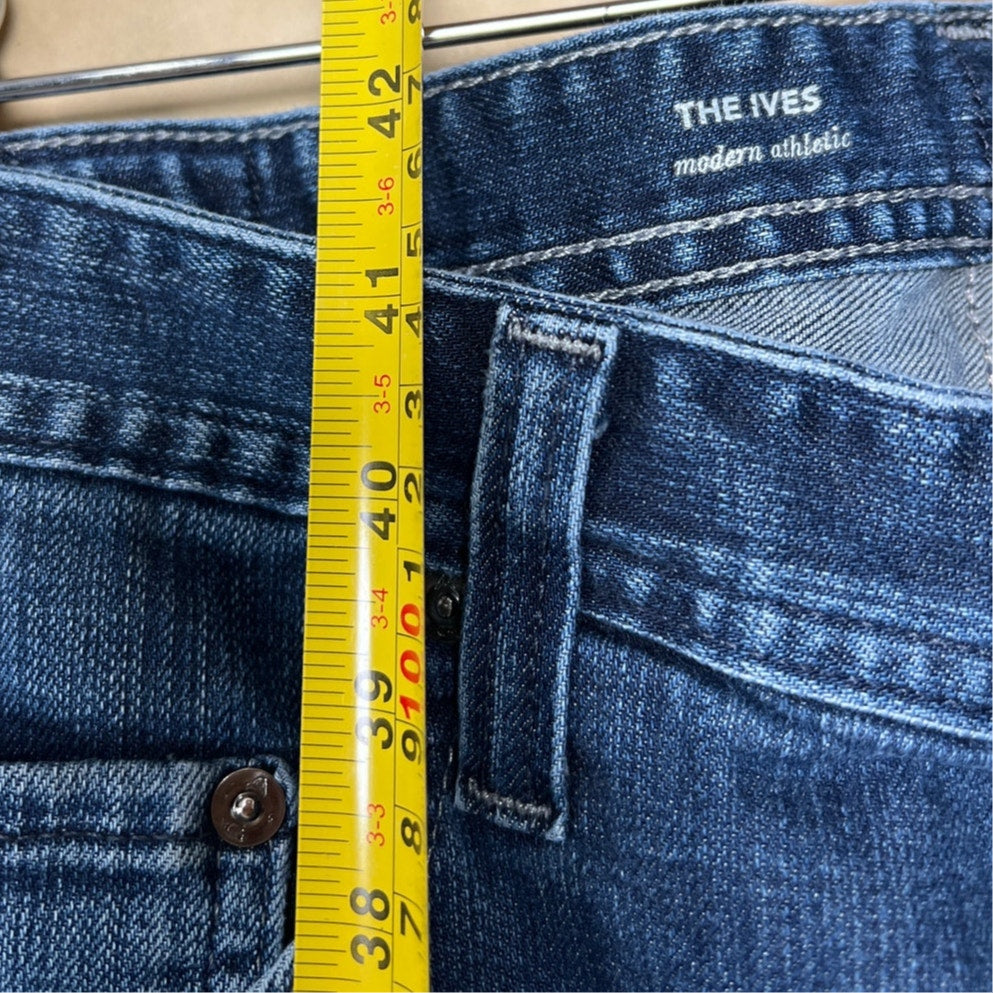 Adriano Goldschmeid The Ives Modern Athletic 34 x 32 Slim Straight Leg Men's