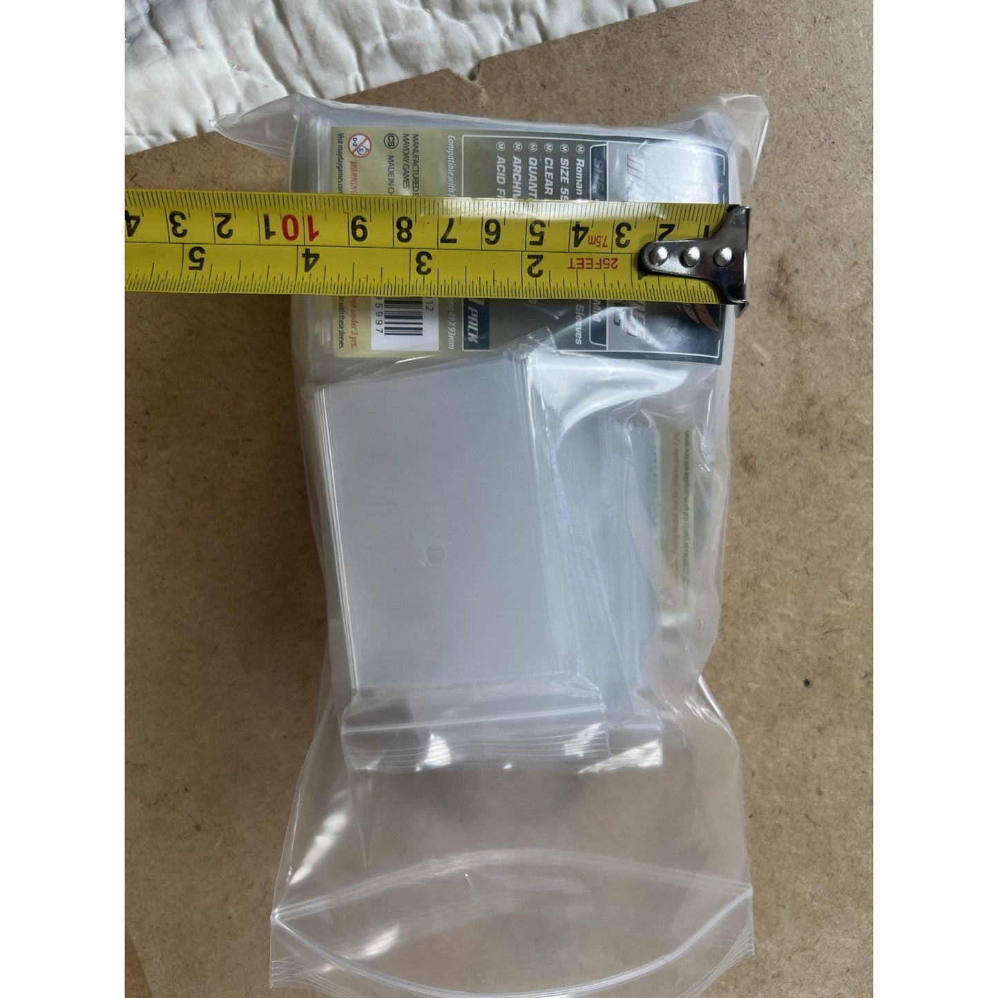 Mayday Games Card Sleeves Clear 100 Pack 49x93mm Premium Polypropylene