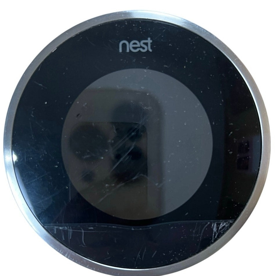 Nest Thermostat Round Smart WiFi Silver Display Unit Only Made In China