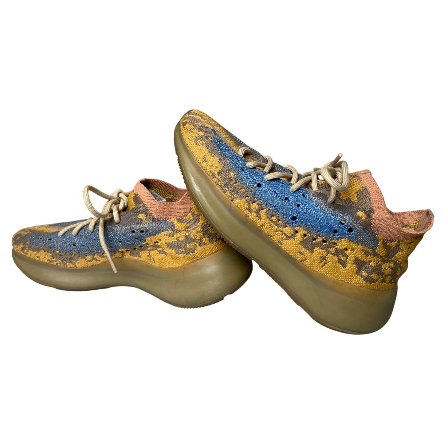 Adidas Yeezy Boost 380 'Blue Oat Reflective' Tan Sneakers No Box Size 9