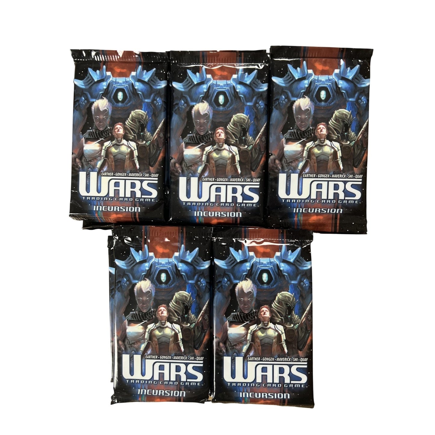 WARS Incursion Booster Pack Lot Of 5 Decipher 15 Cards English Cellophane Sealed