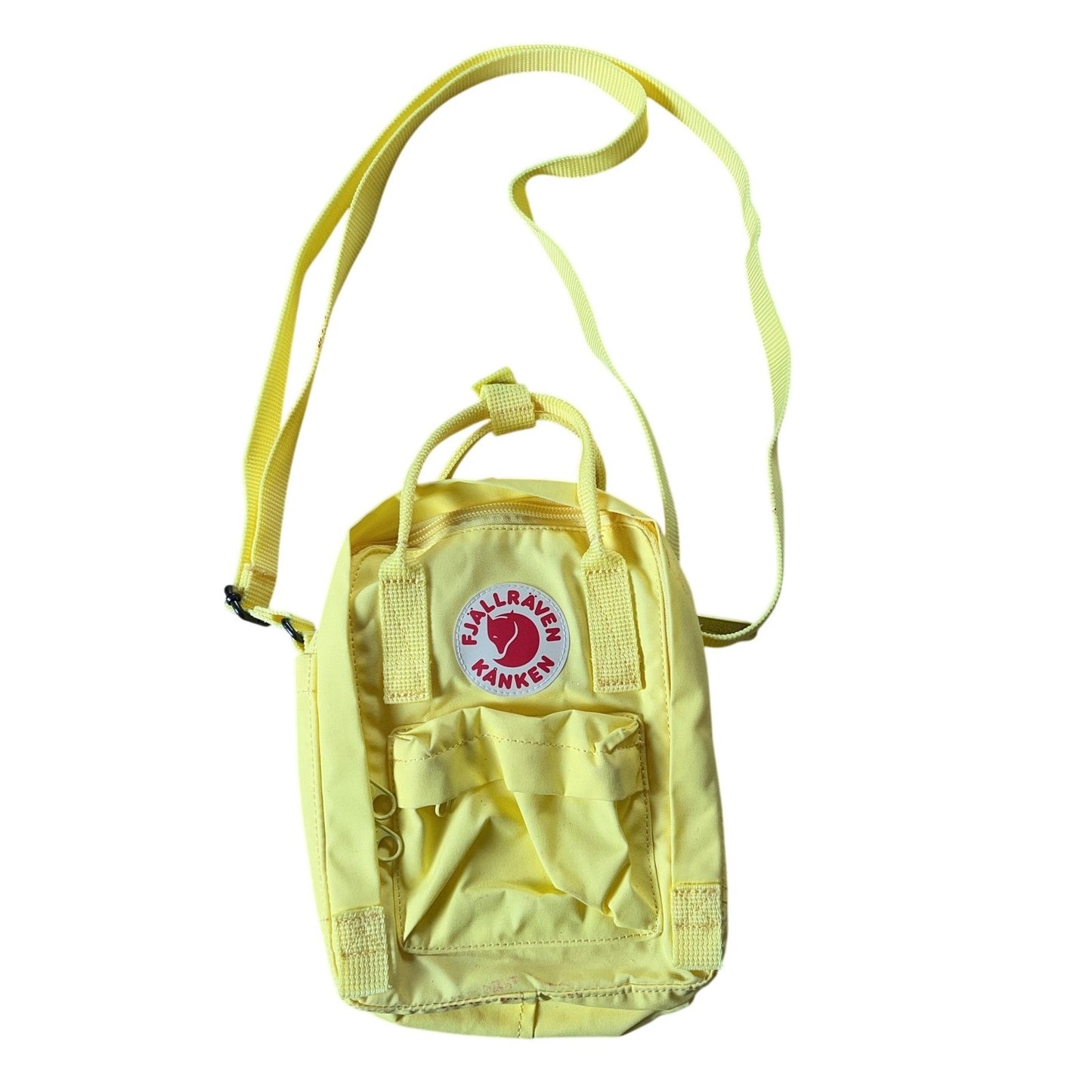Fjallraven Crossbody Bag Unisex Mini Yellow Sling Adjustable Lined Polyester