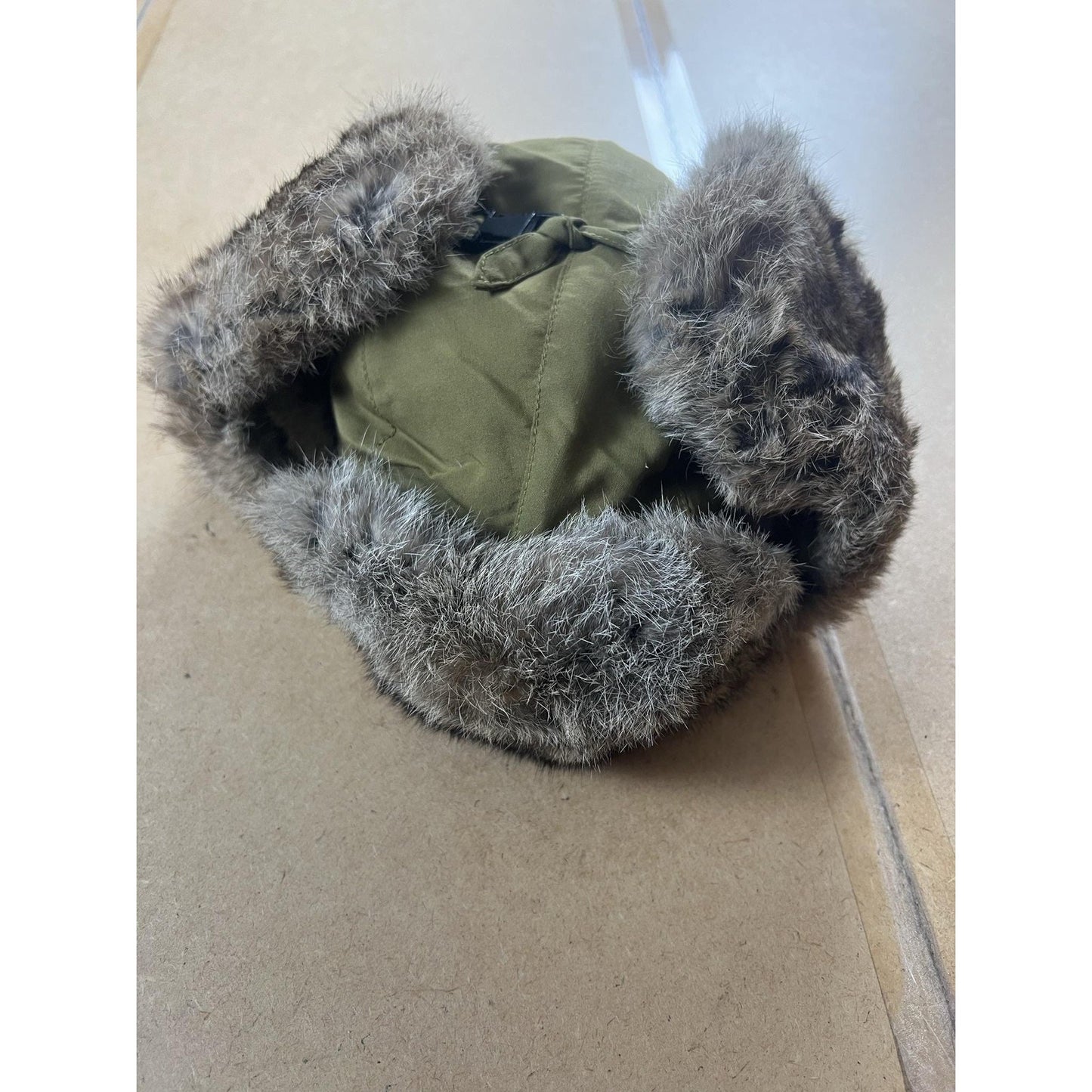 Trapper Hat Mens XL Brown Faux Fur Ear Flap Lined Insulated Adjustable Winter