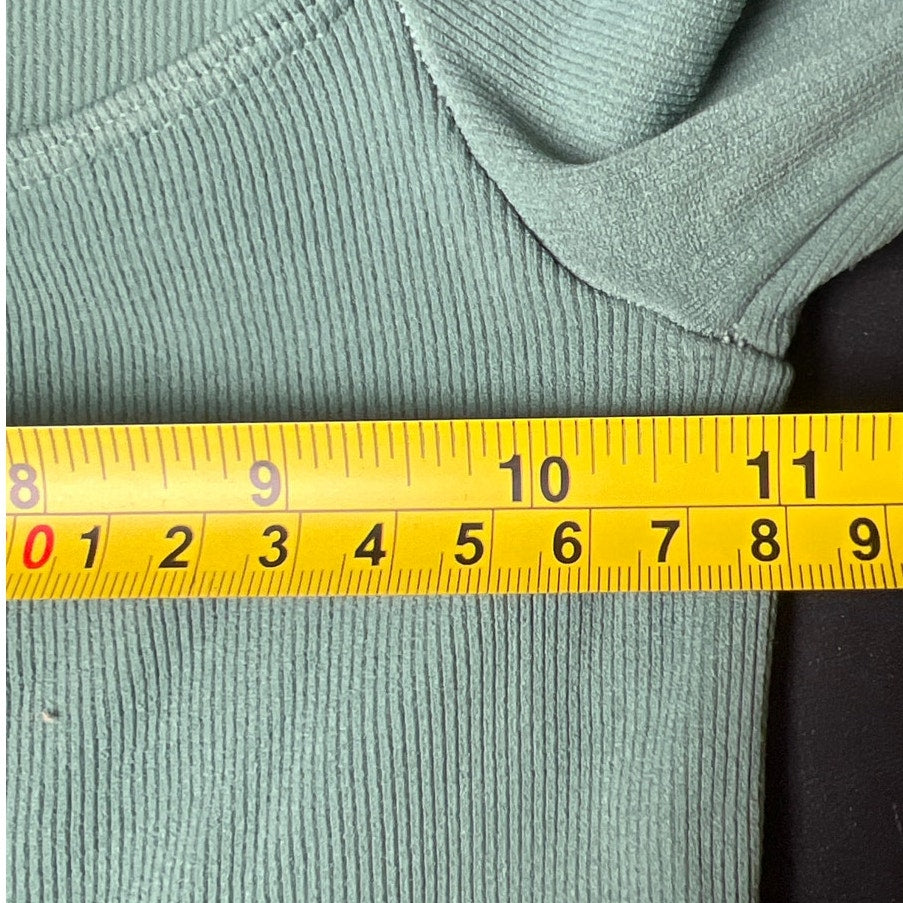 Intimately Free People Women Green Top Love Letter Long Sleeve XS