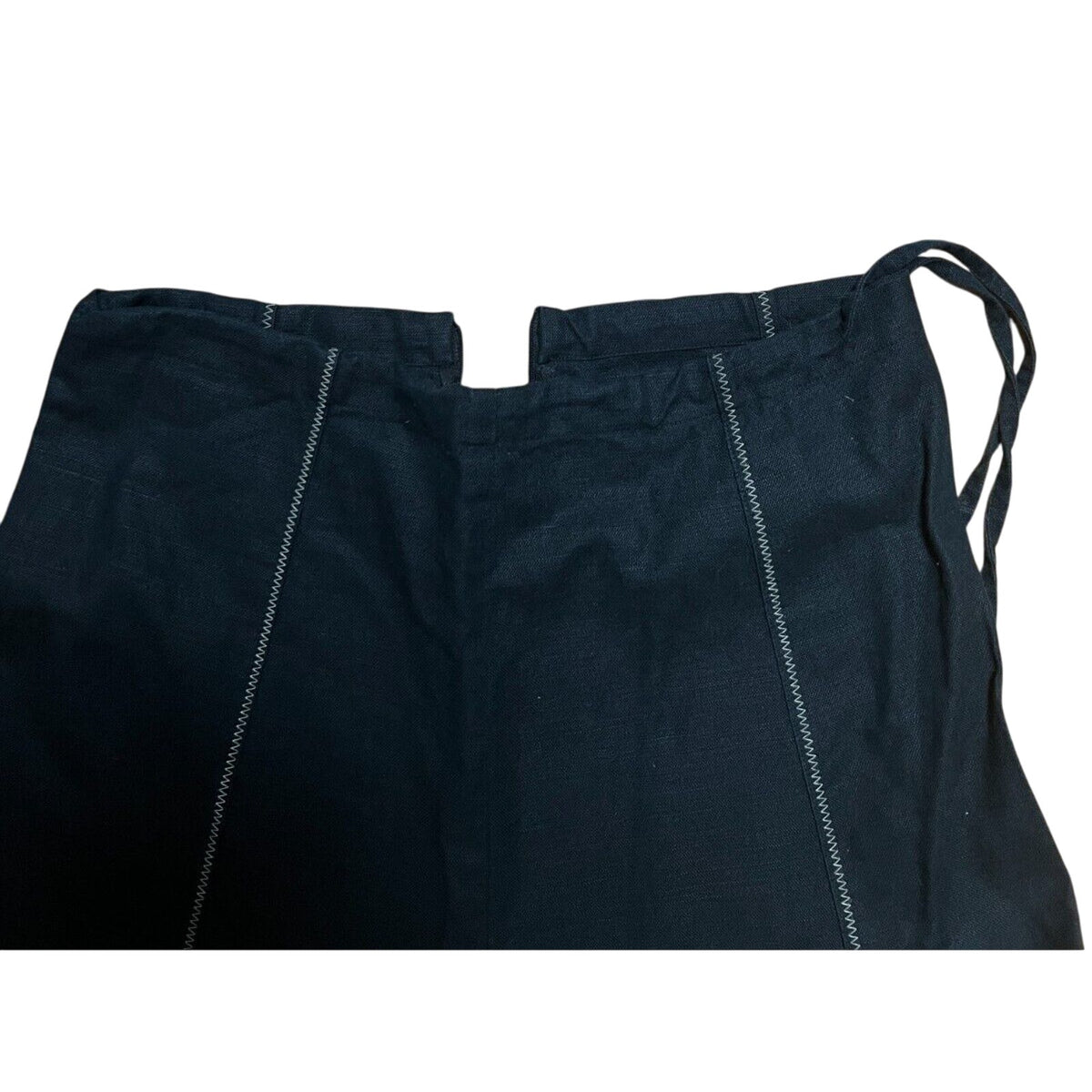 Richard Malcolm Witchy Black Size 10 Skirt White Stitching |Broken Zipper