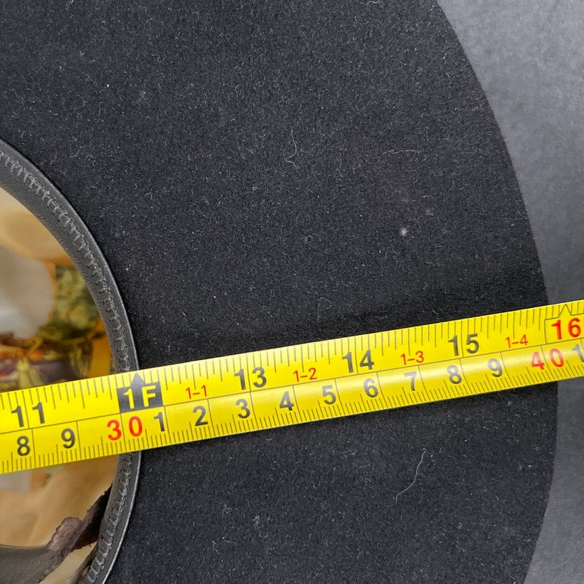 Stetson Tyler Carson 57 7 1/8 Beaver Felt Black Western Leather Band Cowboy Hat