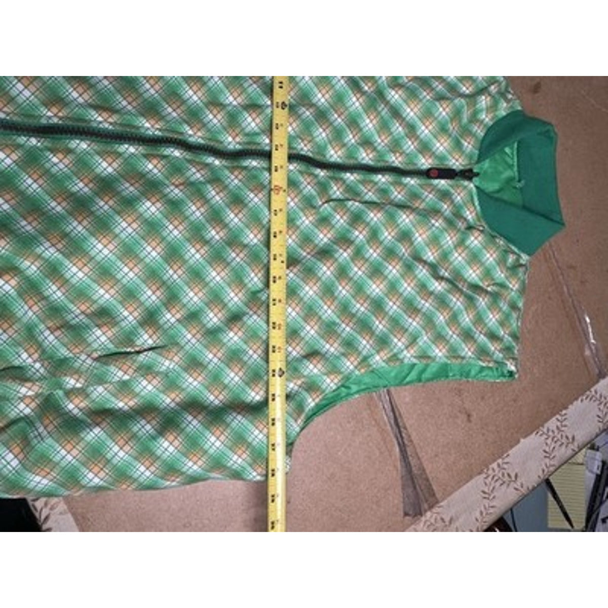 Noiz Sweater Mens 3XL Green Vest Quilted Reversible Insulated Pockets Full Zip