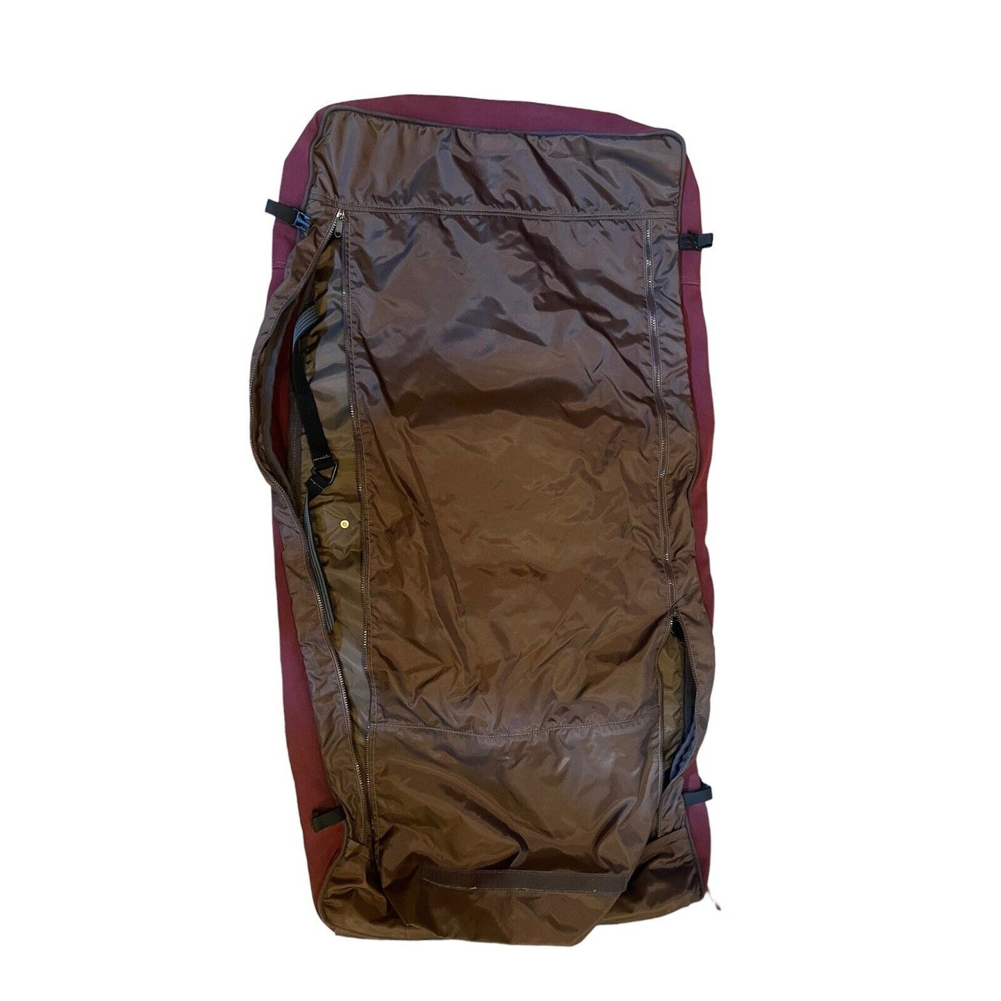 Duluth Pack Sportsman's Garment Bag In Waxed Canvas Burgundy EUC