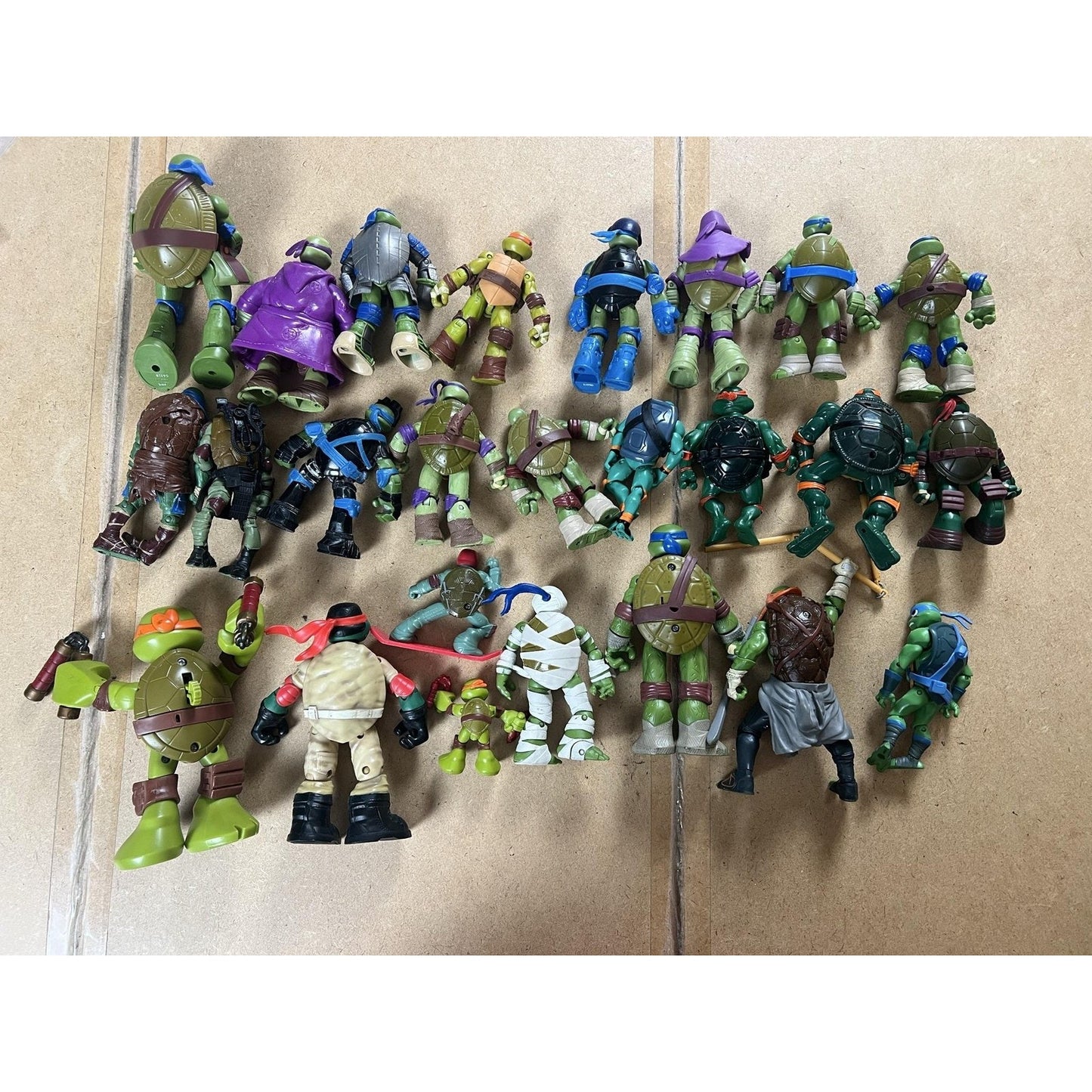 Playmates Teenage Mutant Ninja Turtles Action Figure Mixed Lot Green Unboxed