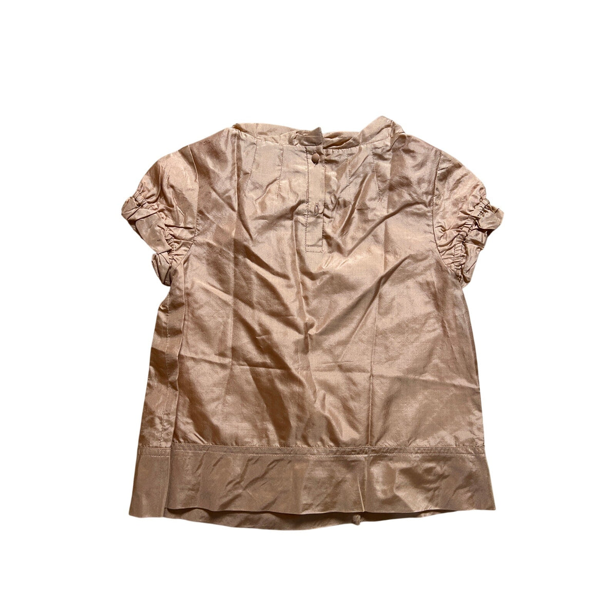 Crewcuts Girls Rose Gold 100% Silk Top 4/5