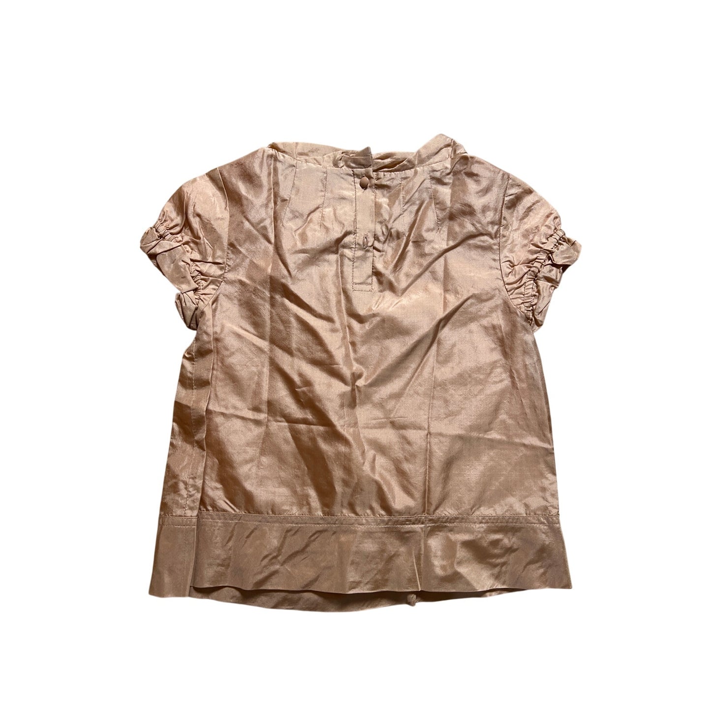 Crewcuts Girls Rose Gold 100% Silk Top 4/5