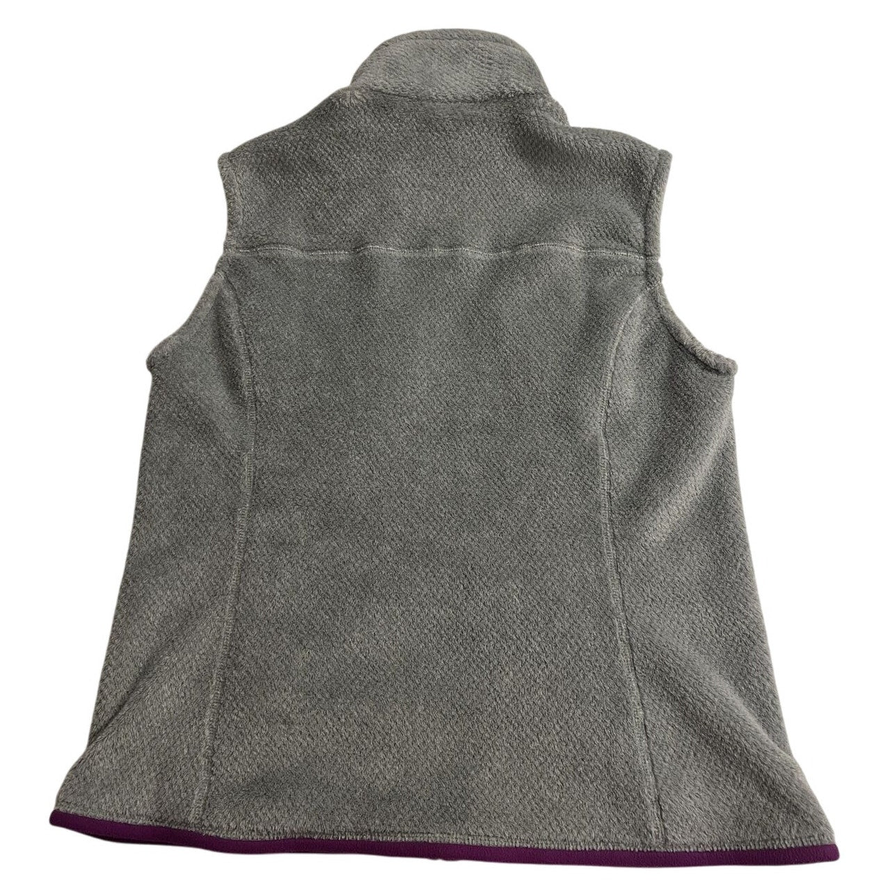 Patagonia Women's Re-tool Synchilla Vest Gray Purple Size Large L - EUC