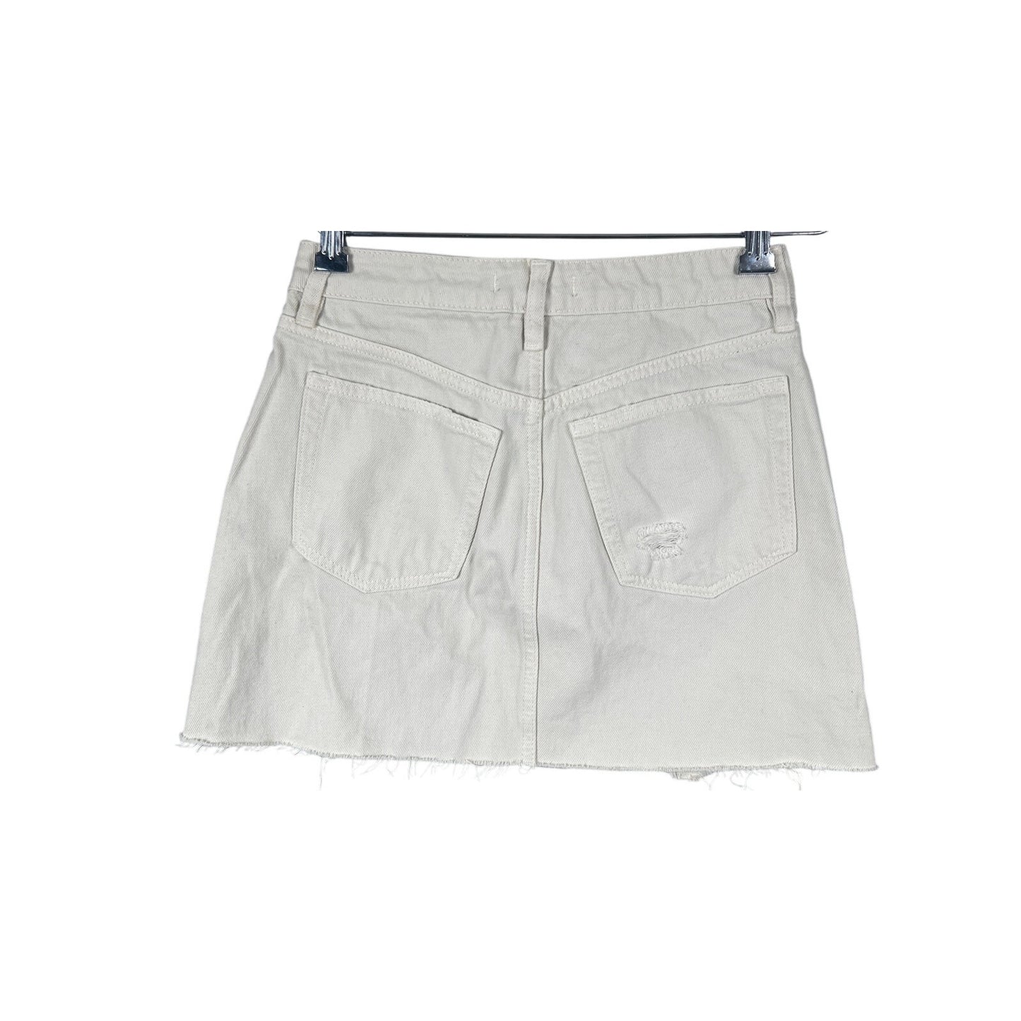 Free People We The People Size 25 100% Cotton White Skirt