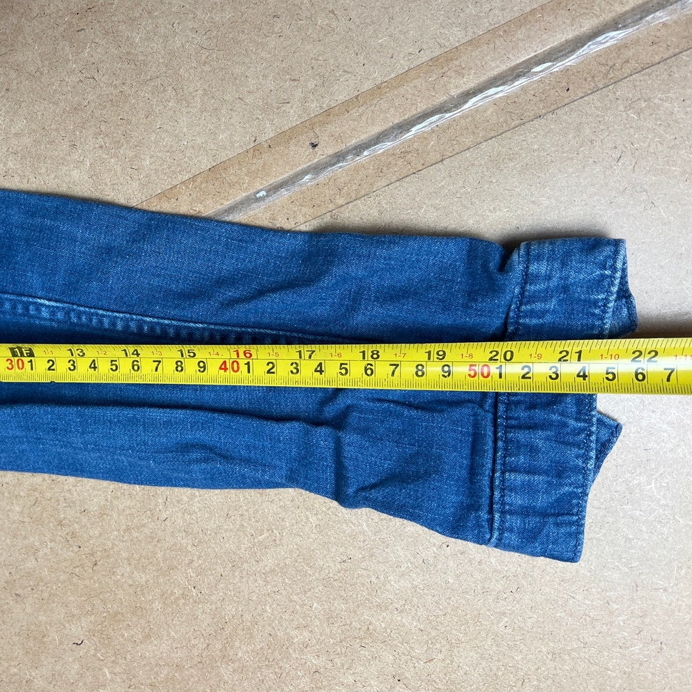 7 For All Mankind Women Button Up Jean Jacket Size Large