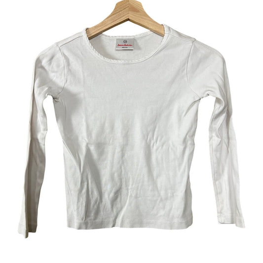 Hanna Andersson Long Sleeve Scallop Trim T-Shirt Size L
