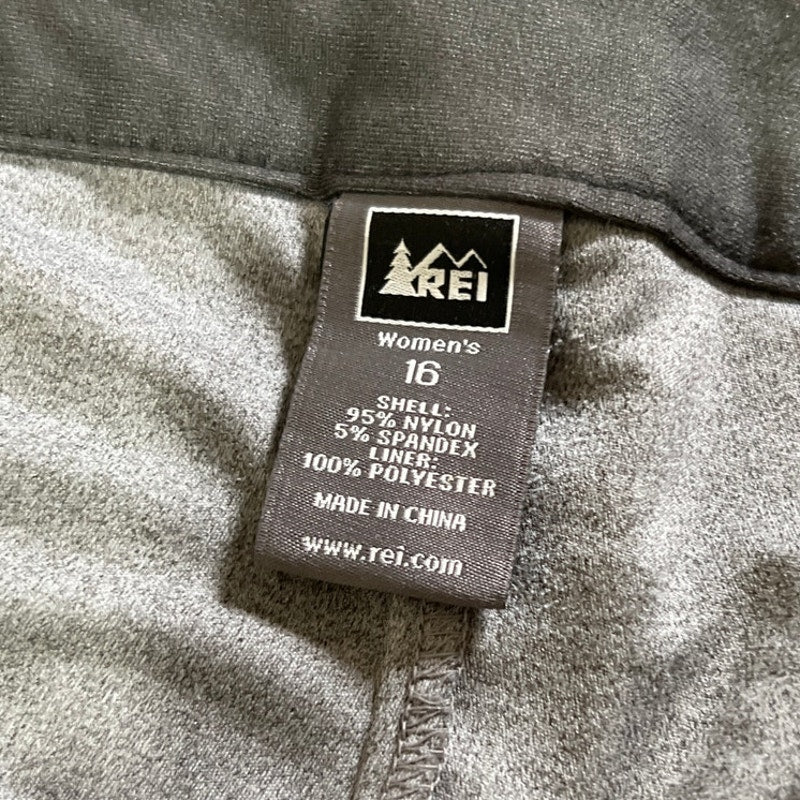 Eddie Bauer Adventure Skort Skirt Athletic Stretch Lined Women Size 16 Black