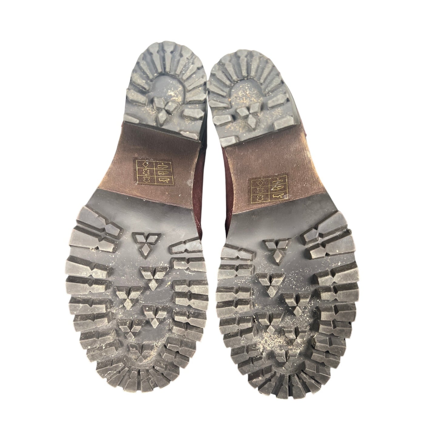 Harley Davidson Women Heel Boot Size 6 Maroon Suede Snake Faux Skin