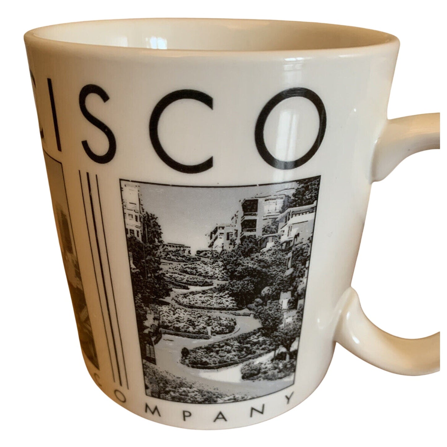 Starbucks 2005 SAN FRANCISCO City Scenes Barista 14oz coffee mug set - Qty 2