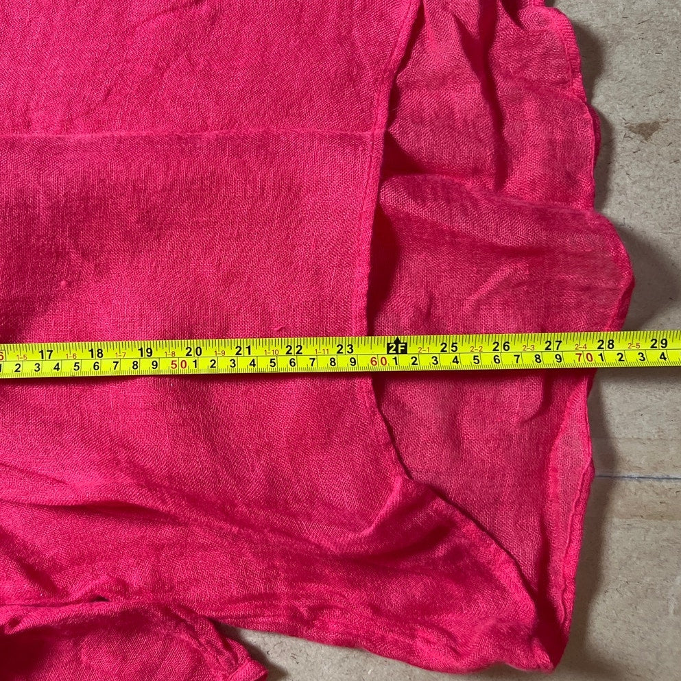 Eileen Fisher 100% Linen Lagen Look Gauzy Relaxed  Top Size M