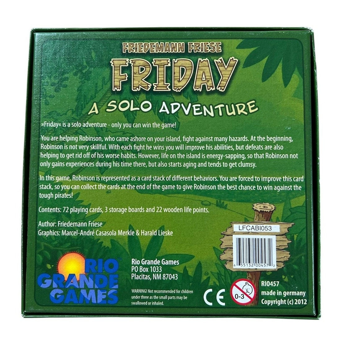 Rio Grande Games Friday King's Breakfast Strategy Board Game Lot Solo 2 Titles