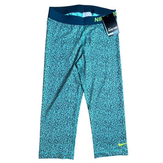 NWT Nike Pro Athletic Teal Pants Women Size M